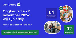 beeldtekst: Oogbeurs 1 en 2 november 2024: wij zijn erbij!